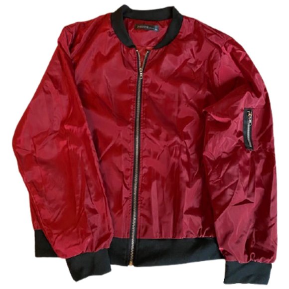 Zanzea Other - Red Bomber Jacket | Lightweight | Zanzea |Size XXL